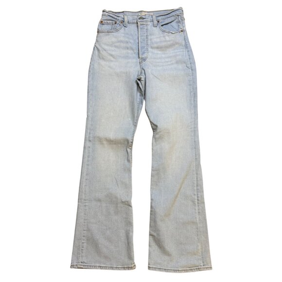 Levis Ribcage Boot Button Fly Jeans Size 31 - Picture 1 of 10